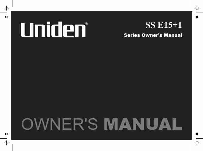 Uniden Cordless Telephone SS E15+1-page_pdf